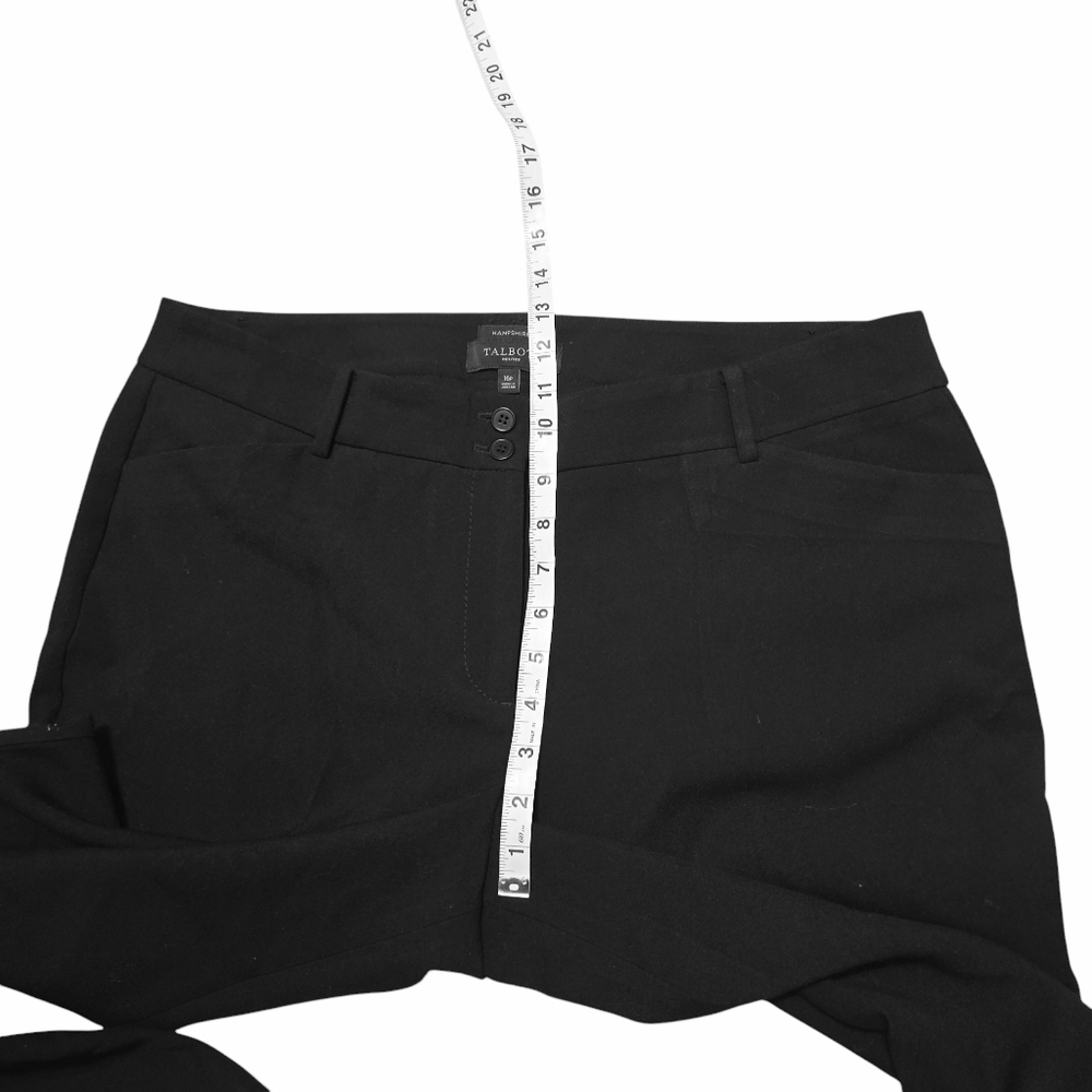 Talbots Hampshire Black Pants Petite 16 - Picture 7 of 10